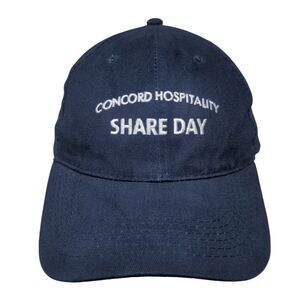 Concord Hospitality Share Day Strapback Hat Blue One Size 6 Panel Apollo
